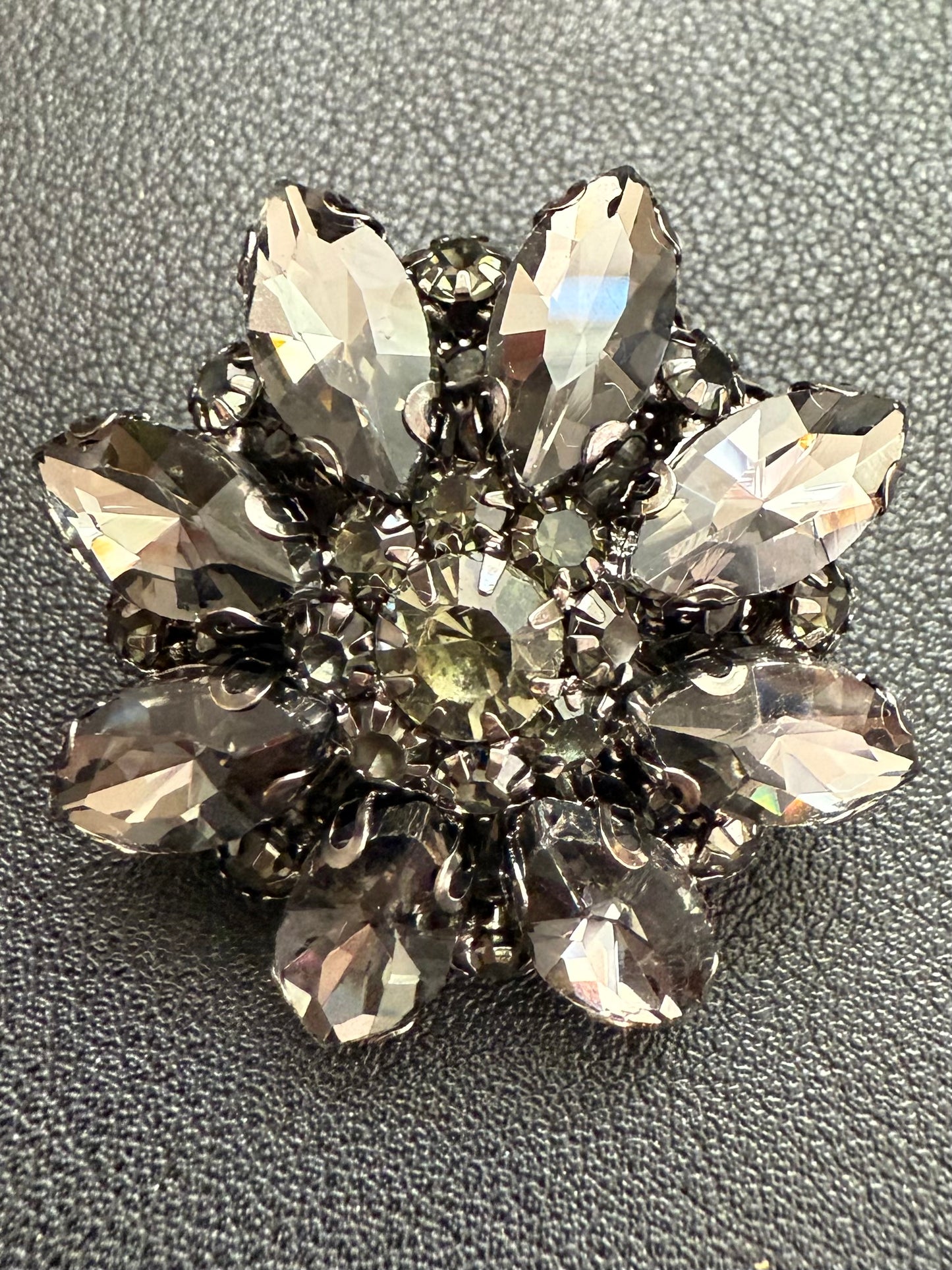 Graphite Glimmer Brooch