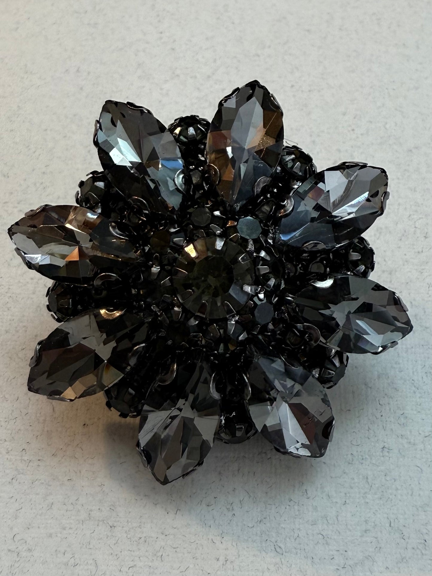 Graphite Glimmer Brooch