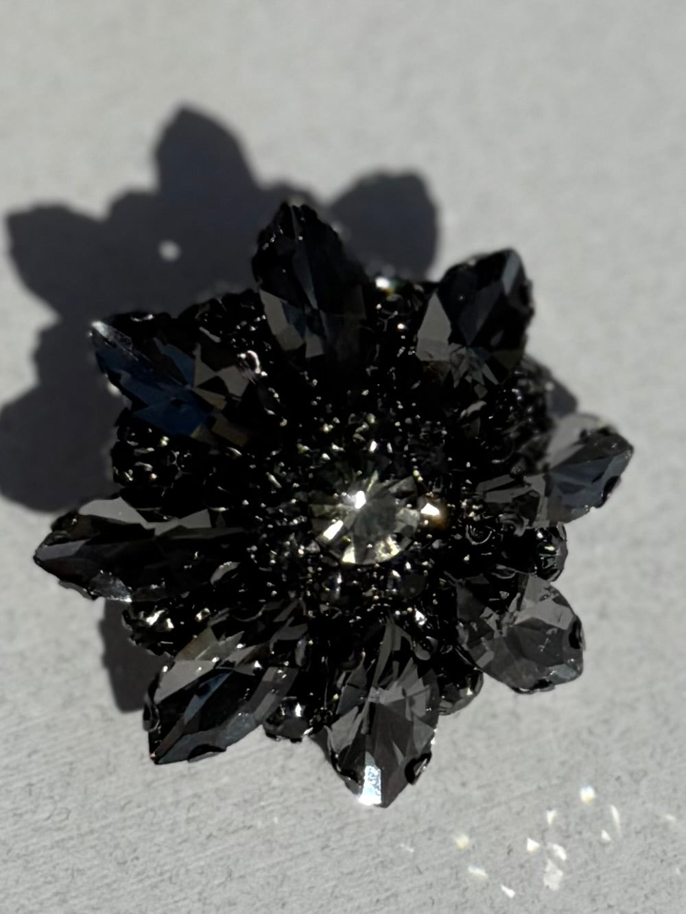 Graphite Glimmer Brooch