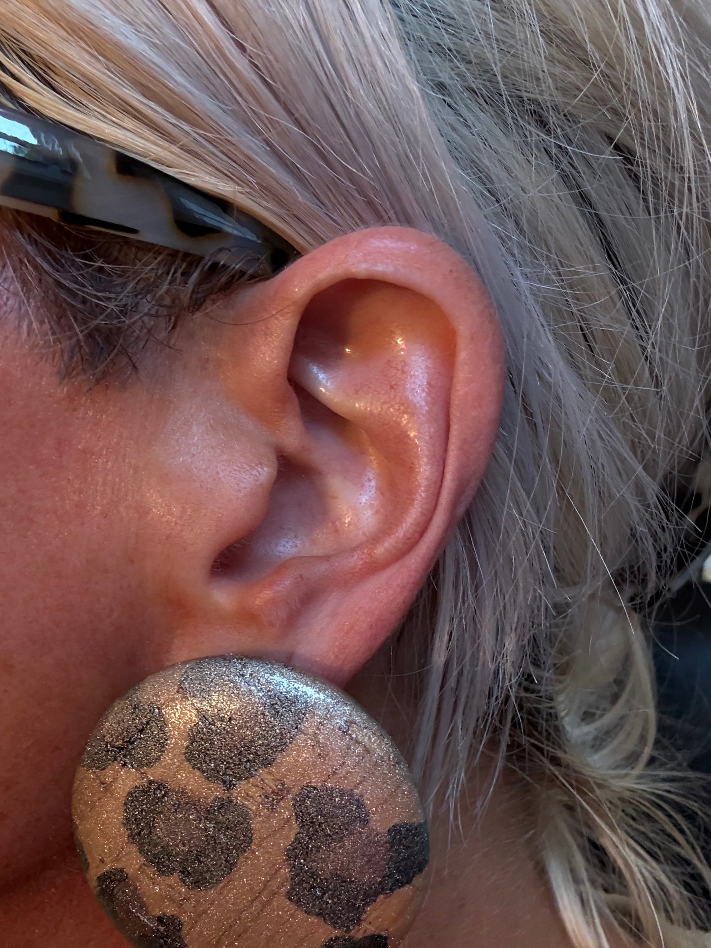 Gleaming Leopard Whisper Earrings